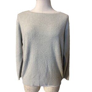Barefoot Dreams XS CozyChic Lite Crew Neck Ocean Gray Top NEW $118